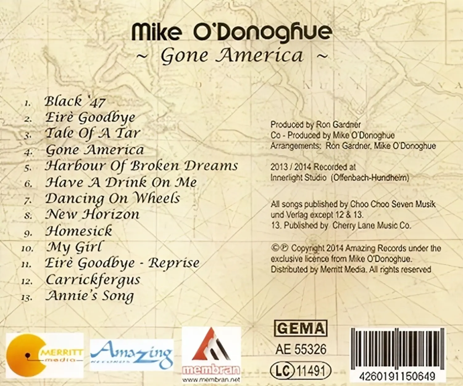 CD-Cover Mike O'Donoghue